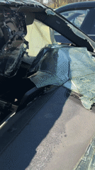 Vehicle damage and urban scenes documented by witnesses