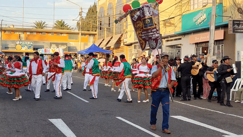 Traditional street parade with folk dancers unfolds in Tacna