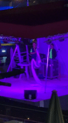 Nighttime aerial performances observed at Spanish resort complexes
