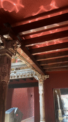 Colonial building interior documented in Puebla, Mexico