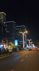 Nighttime urban scenes documented in Nha Trang, Vietnam