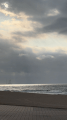 Stormy light over Knokke-Heist beach on a July afternoon
