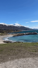 Sunny spring day captured along Tromsø's scenic Arctic coastline
