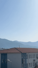 Morning aircraft activity recorded over Fethiye, Turkey scenic views