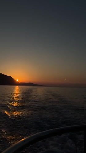 Golden hour on the water off Polis Chrysochous, Cyprus