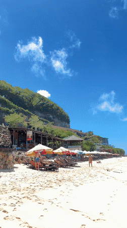 Coastal moments captured in Ungasan, Indonesia with refreshments