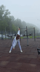 Morning exercise routine and outdoor scenes documented in Chaikovsky
