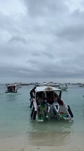 Morning coastal life documented in Ao Nang, Thailand