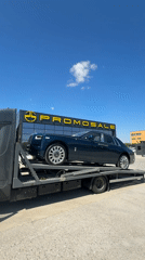 Luxury Rolls-Royce transported on flatbed in Plovdiv, Bulgaria