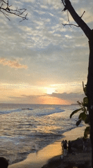 Sunset captured by witnesses at North Kuta beach