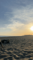 Sunset beach activities documented at Montenegro's Velika Plaža