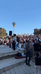 Large outdoor gathering draws diverse crowd in Tel-Aviv