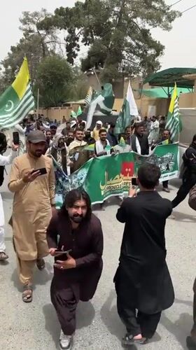 Youm-e-Istehsal rally held in Quetta with flags and banners