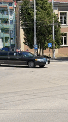 American-flagged limousine spotted turning in Pleven, Bulgaria