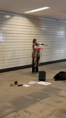 Moscow street musician and fruit vendors captured in afternoon memories