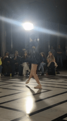 Ballet dancer performs routine at HEC Paris campus