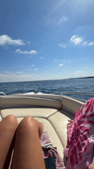 Afternoon boat trip off Antibes coast with friends
