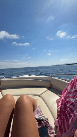 Afternoon boat trip off Antibes coast with friends