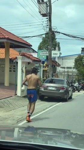 Morning scenes around Chalong's MMA and street life