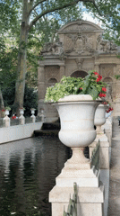 Lazy summer afternoon in a classic Paris park
