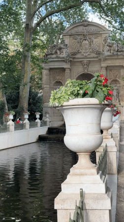 Lazy summer afternoon in a classic Paris park