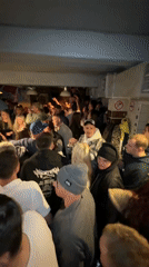 Crowded bar scene captured in Sheregesh, Russia