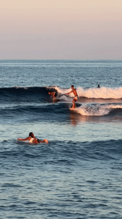 Morning surf session draws crowd to General Luna waters