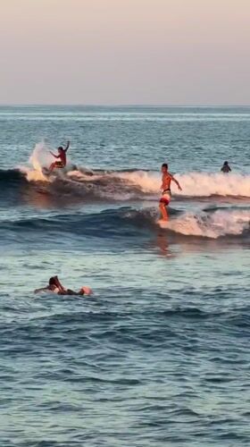 Morning surf session draws crowd to General Luna waters