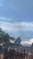 Solar halo, fire documented in Altagracia, Venezuela