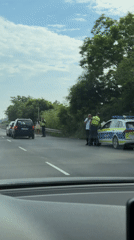 Police presence reported on Burgas highway