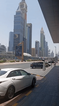 Morning scenes documented around Dubai's Museum of the Future