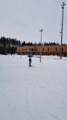 Biathlon competition documented in Perm Krai Russia