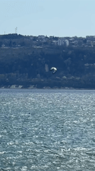 Kitesurfing and coastal scenes documented in Varna, Bulgaria