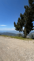 Mountain top scenic view recorded in Fethiye Turkey