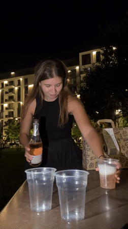 Evening drinks and socializing in modern Belgrade
