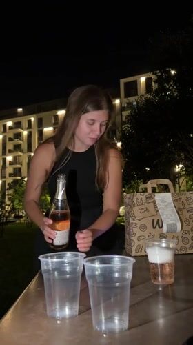 Evening drinks and socializing in modern Belgrade