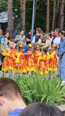 Children's outdoor camp activities observed across forest recreation area
