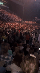 Large crowd fills indoor arena in Minsk, Belarus