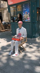 Street performers display elaborate costumes in Barcelona public squares