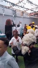 Children celebrate career day in costumes in Ojomu, Nigeria