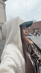 Woman documented shopping and taking selfies in Saint Petersburg