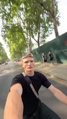 Scooter ride through London streets on a July afternoon