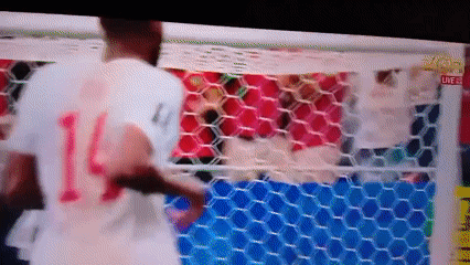 Colombia vs. Ghana match footage from stands and TV broadcast
