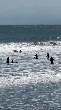 Morning leisure activities observed across Kuta beach and hotel areas