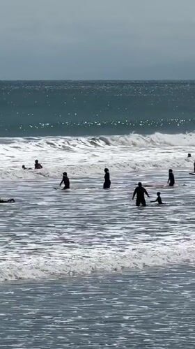 Morning leisure activities observed across Kuta beach and hotel areas