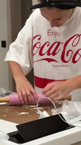 Homemade mochi prep in a Krasnoyarsk kitchen