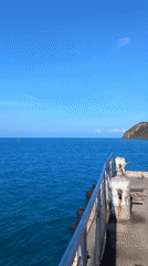 Quiet pier scene documented at Thong Sala, Thailand
