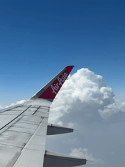 Passenger captures AirAsia wing view over Nepal skies