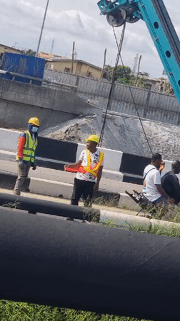 Construction operations and vehicle recovery across Lagos Nigeria