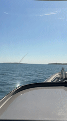 Boat journey recorded off Sardinian coast shows clear seas